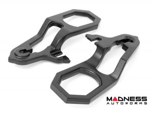 Dodge Ram 1500 4WD Tow Hook Brackets - w/ Bezels